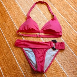 Victoria's Secret Swim - Island Red Bikini Halter Top & Bottom Victoria's Secret Swim - Island Red Bikini Halter Top & Bottom